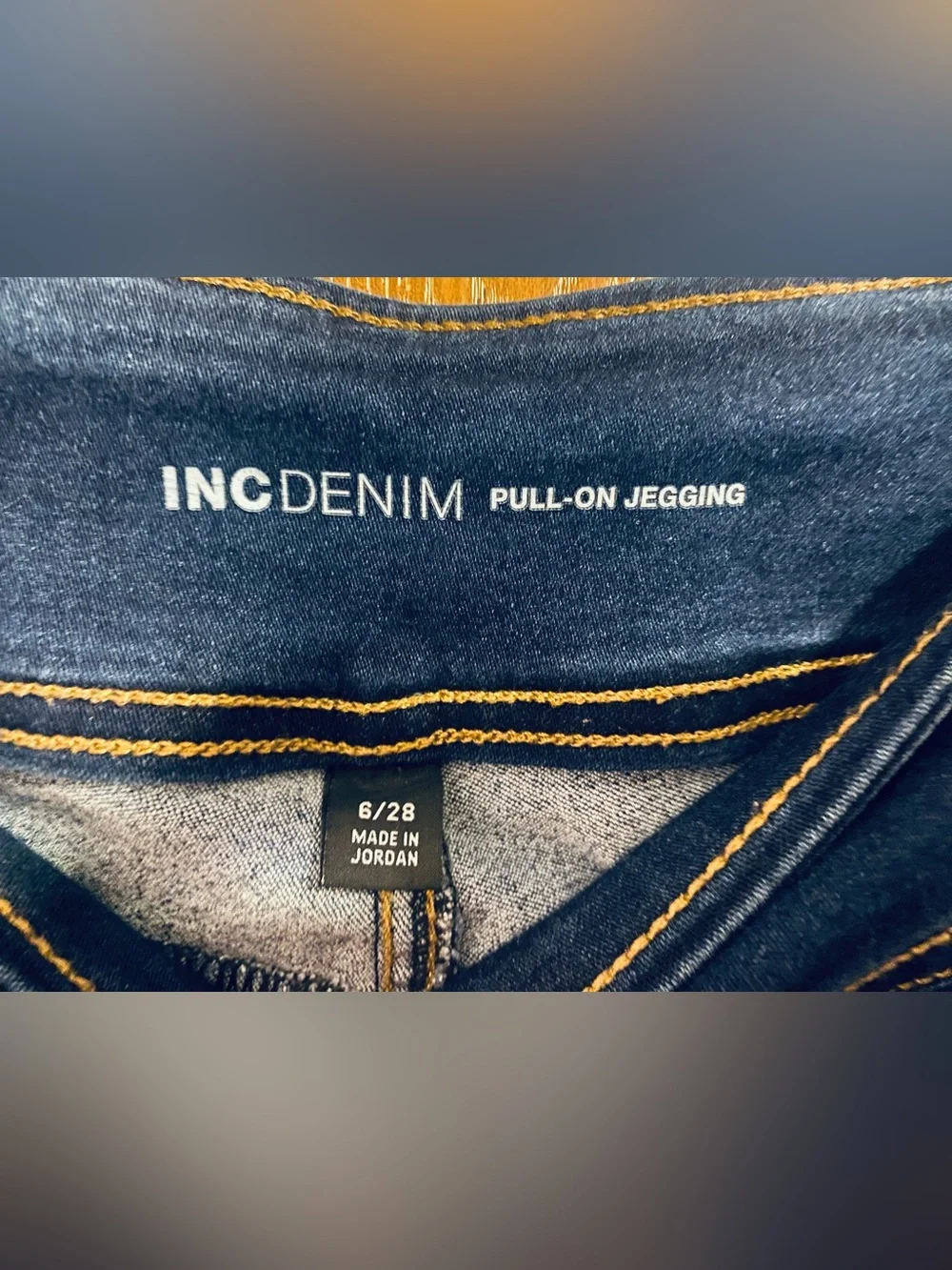 INC Denim Women’s Dark Blue Stretch Jeggings